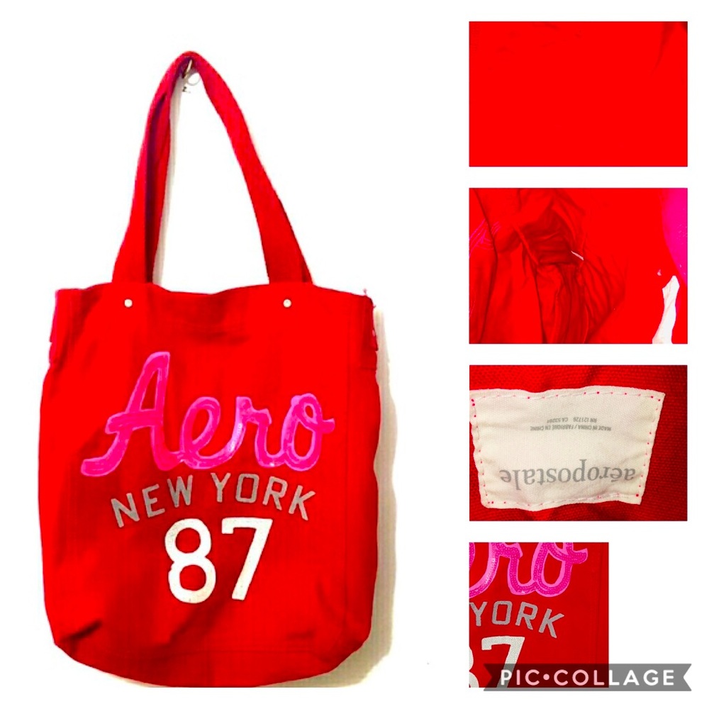 Red Aeropostale canvas bag